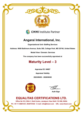 CMMI Certificate