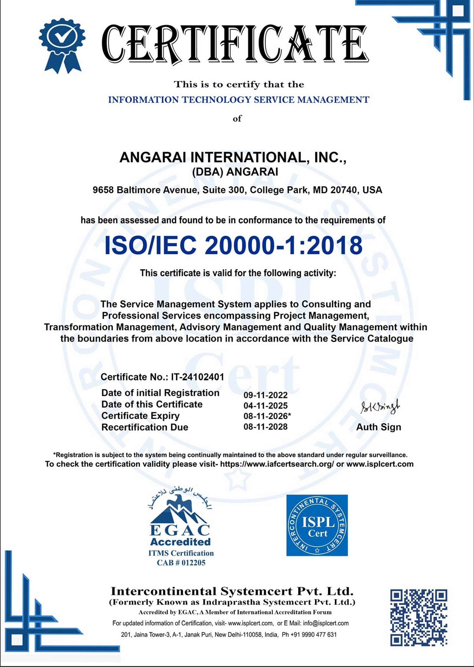 ISO 20000-1:2018